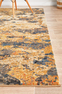 Thumbnail for River Contemporary Rust Orange Multi-Colour Rug