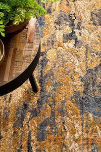 Thumbnail for River Contemporary Rust Orange Multi-Colour Rug
