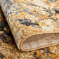 River Contemporary Rust Orange Multi-Colour Rug