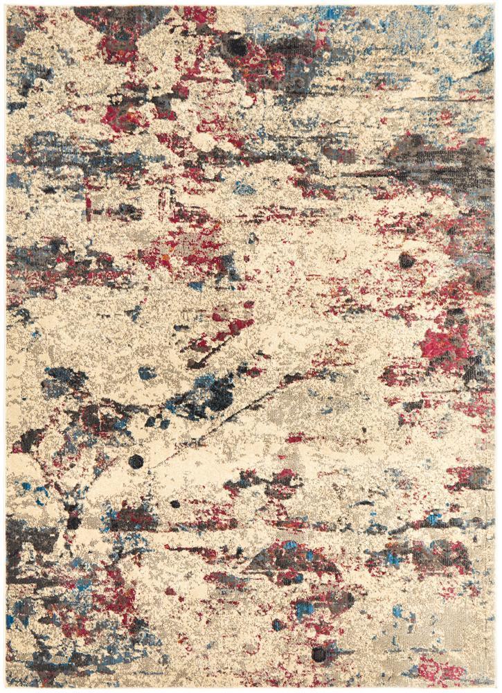 River Contemporary Stone Multi-Colour Rug