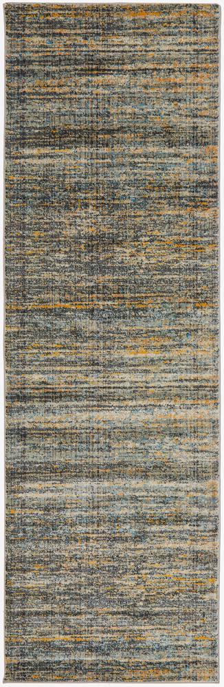 River Contemporary Slate Multi-Colour Rug
