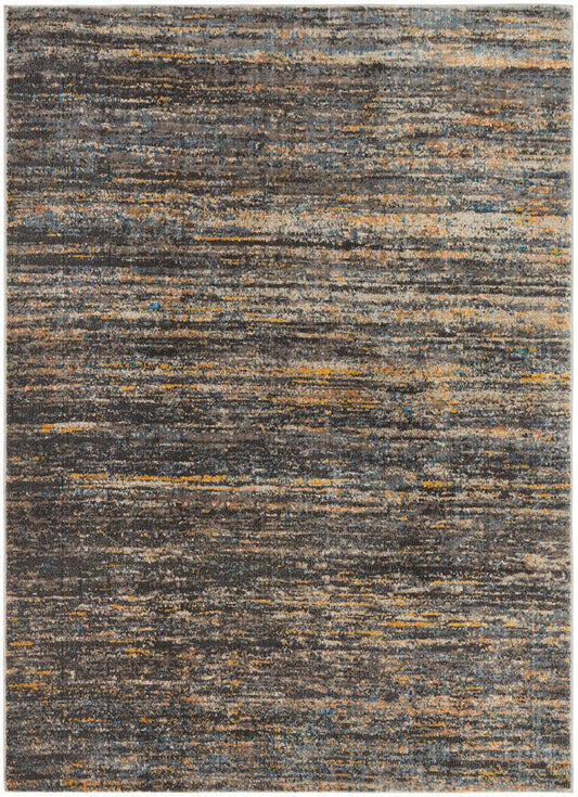 River Contemporary Slate Multi-Colour Rug