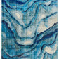 River Contemporary Indigo Waves Rug