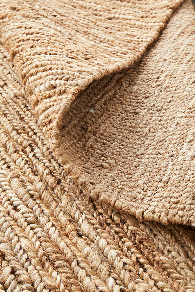 Rave Dune Natural Jute Textured Hand Loomed Eco-Friendly Rug