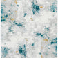 Anthea Modern Abstract Grey Golden Yellow & Teal Polyester Rug