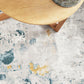 Anthea Modern Abstract Grey Golden Yellow & Teal Polyester Rug
