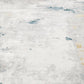 Anthea Modern Abstract Grey Golden Yellow & Teal Polyester Rug