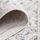 Emily Traditional Grey & Blue Floral Pattern Rug