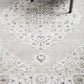 Emily Traditional Grey & Blue Floral Pattern Rug