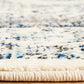 Isla Transitional White Grey & Blue Timeless Round Rug