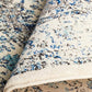 Isla Transitional White Grey & Blue Timeless Round Rug