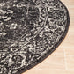 Chantel Transitional Charcoal Monochrome Round Rug