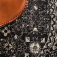 Chantel Transitional Charcoal Monochrome Round Rug