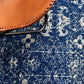 Avery Transitional Navy & White Round Rug