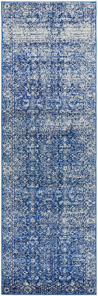 Thumbnail for Avery Transitional Navy & White Rug hall runner