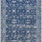 Avery Transitional Navy & White Rug
