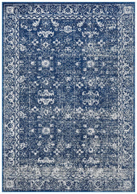Thumbnail for Avery Transitional Navy & White Rug