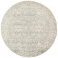 Miley Transitional Light Grey Round Rug