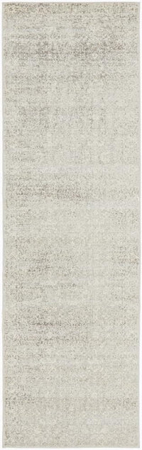 Thumbnail for Miley Transitional Grey & White Rug hall runner