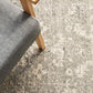 Miley Transitional Grey & White Rug