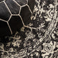 Sia Transitional Charcoal Monochrome Round Rug