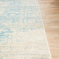 Carli Transitional Blue & White Distressed Rug