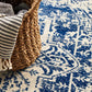 Jezebel Transitional Navy & White Round Rug