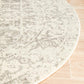Camilla Transitional Grey & White Distressed Round Rug