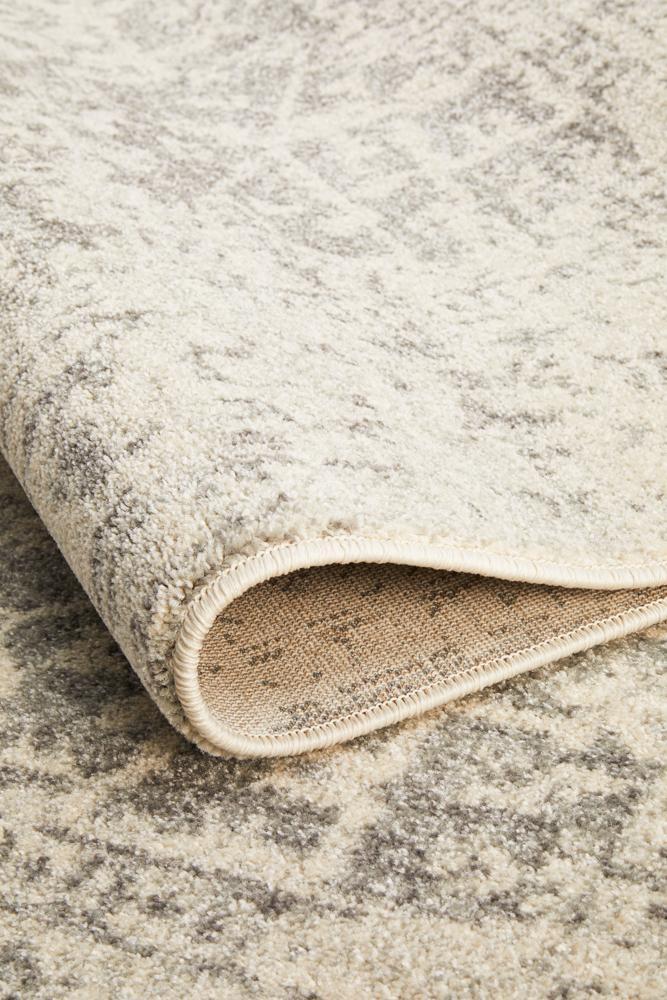 Camilla Transitional Grey & White Distressed Rug