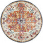 Aziza Transitional Multi-Colour Round Rug