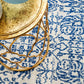 Rayna Transitional Blue & White Round Rug