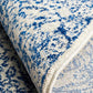 Rayna Transitional Blue & White Round Rug