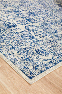 Thumbnail for Rayna Transitional Blue & White Rug