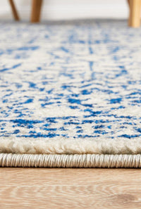 Thumbnail for Rayna Transitional Blue & White Rug