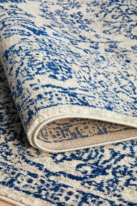 Thumbnail for Rayna Transitional Blue & White Rug