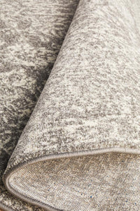 Thumbnail for Estelle Transitional Grey & White Round Rug