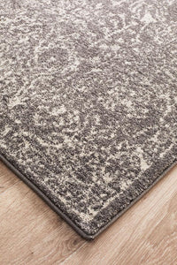 Thumbnail for Estelle Transitional Grey & White Rug