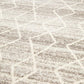 Talia Geometric Grey & White Diamond Pattern Round Rug