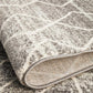 Talia Geometric Grey & White Diamond Pattern Rug
