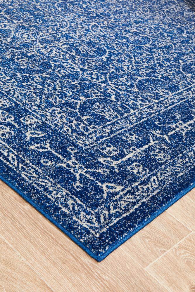 Mirabel Transitional Blue Power Loomed Rug