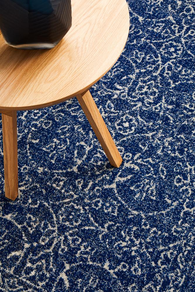 Mirabel Transitional Blue Power Loomed Rug