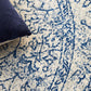 Ella Transitional Blue & White Round Rug