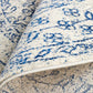Ella Transitional Blue & White Round Rug