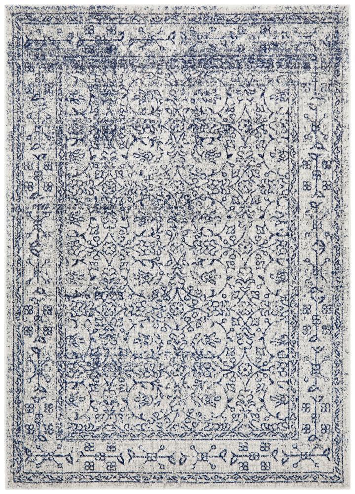Ella Transitional Blue & White Rug