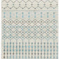 Senna Tribal Grey & Blue Power Loomed Rug hall runner