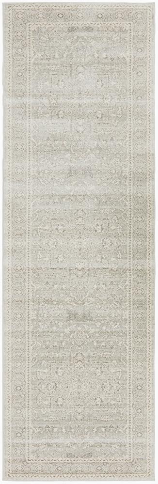 Abigail Transitional Grey & White Power Loomed Rug