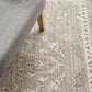Abigail Transitional Grey & White Power Loomed Rug