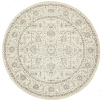 Thumbnail for Elsa White Transitional Round Rug