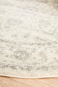Thumbnail for Elsa White Transitional Round Rug