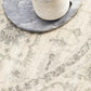 Elsa White Transitional Round Rug